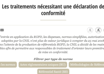 Traitements de Données Déclaration CNIL
