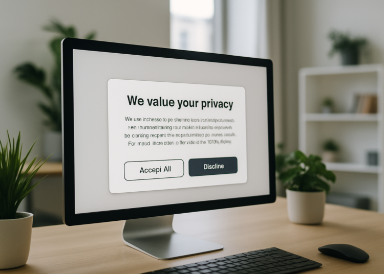 Cookie wall illustrating CNIL consent regulations for data protection
