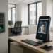 Biometric data devices in a modern office under GDPR regulations