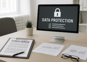 DPO obligatoire représentant la protection des données et le RGPD dans un bureau moderne