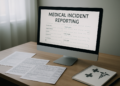 Materiovigilance and GDPR incident reporting workspace with documents
