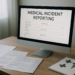 Materiovigilance and GDPR incident reporting workspace with documents