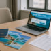 RGPD agence de voyage avec passeport et documents de voyage