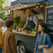 Food truck collecting customer data according to RGPD regulations
